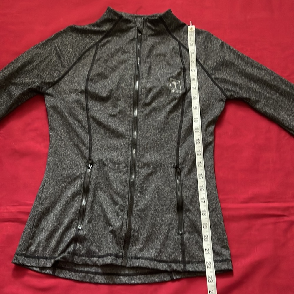 Women's Gray Full-Zip Jacket - Picture 13 of 14
